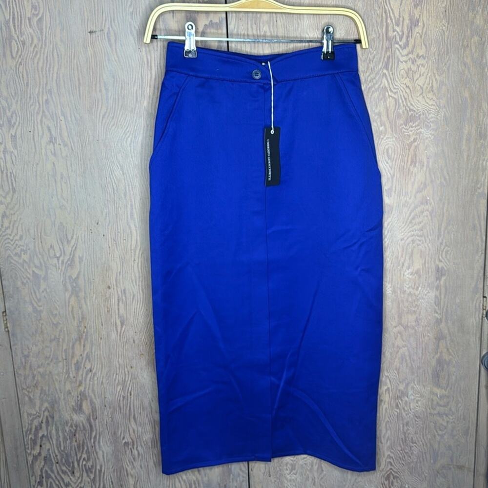 Vintage NWT Umberto Ginocchietti Women's Blue Midi Skirt